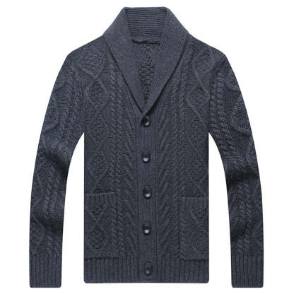 New Men's Fashion Knitted Loose Cardigan