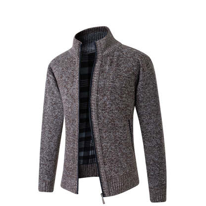 Men's slim knit cardigan