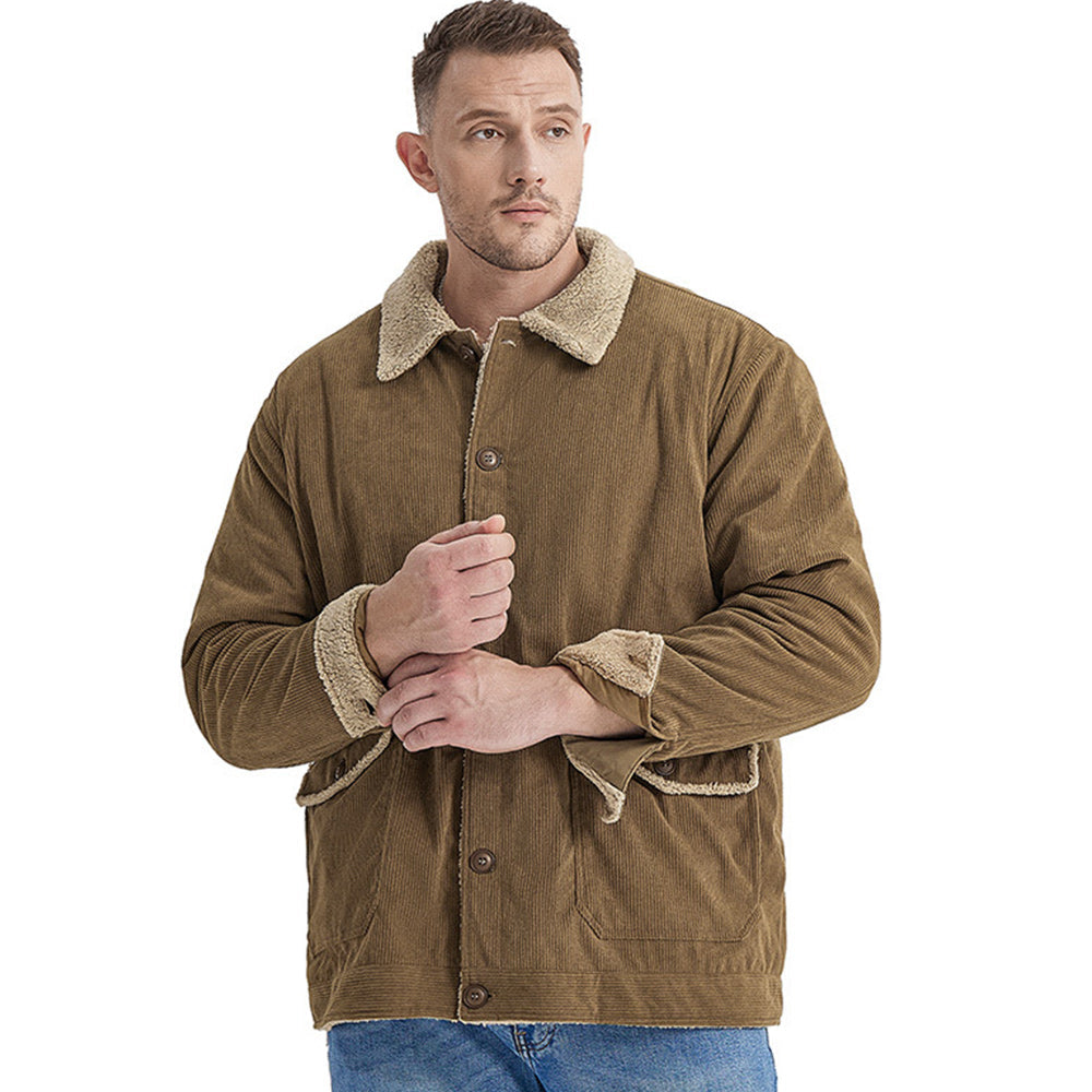 Men's Corduroy Sherlock Lapel Loose Jacket