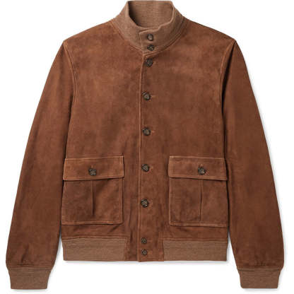 Men's Fashion Slim Fit Solid Color Stand Collar Jacket