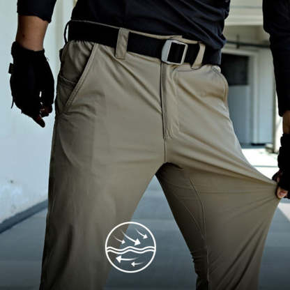 New Men's Solid Color Stretch Cargo Pants