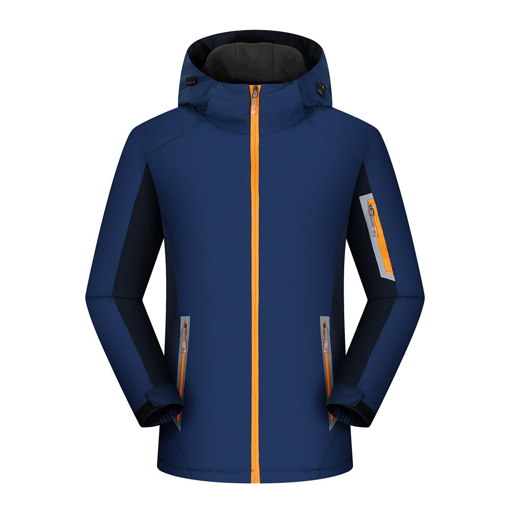 Fleece-lined outdoor reflective jacket