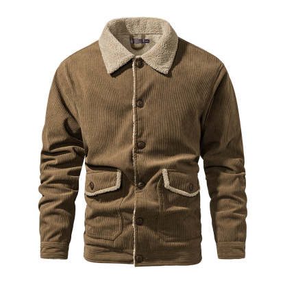 Men's Corduroy Sherlock Lapel Loose Jacket