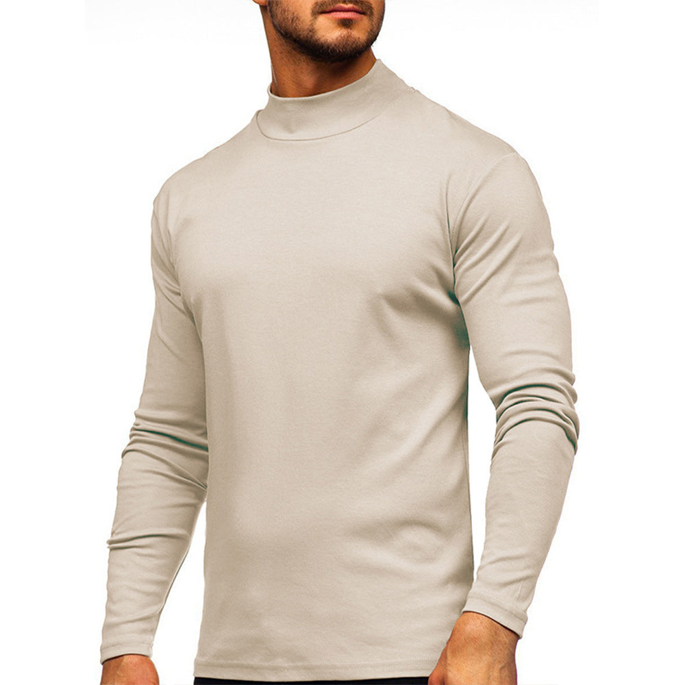 Men's Autumn and Winter Basic Thickened Warm Long Sleeve T-Shirt