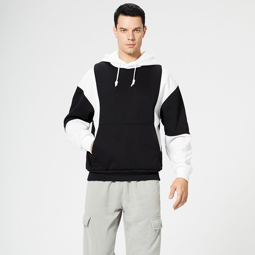 New Fashion Colorblock Men's Trendy Hoodie