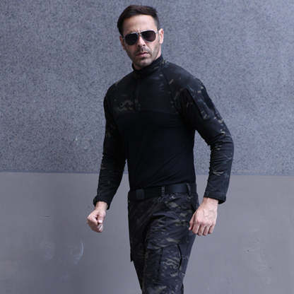 Men's Camo Uniform Tactical Long Sleeve