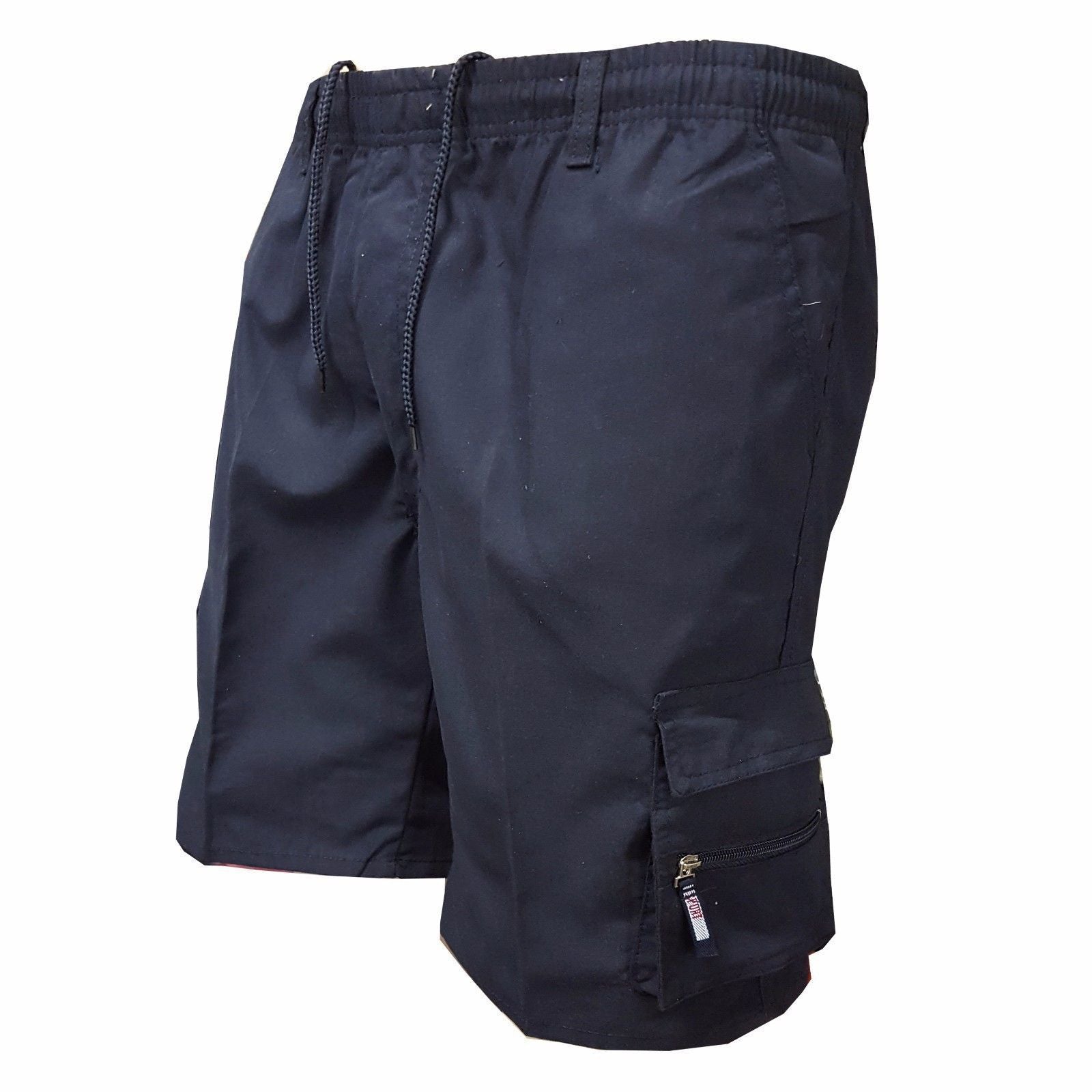 Men Cargo Shorts Casual Summer Drawstring Classic Stretch Short Pants with Pockets