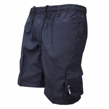Men Cargo Shorts Casual Summer Drawstring Classic Stretch Short Pants with Pockets