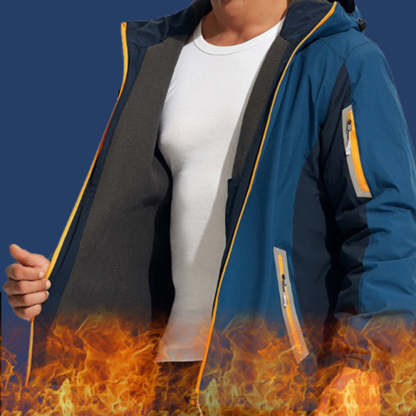 Fleece-lined outdoor reflective jacket