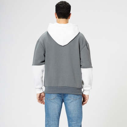 New Fashion Colorblock Men's Trendy Hoodie