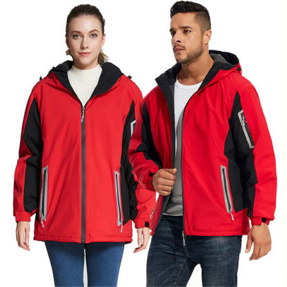 Fleece-lined outdoor reflective jacket