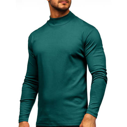 Men's Autumn and Winter Basic Thickened Warm Long Sleeve T-Shirt