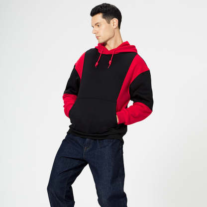 New Fashion Colorblock Men's Trendy Hoodie
