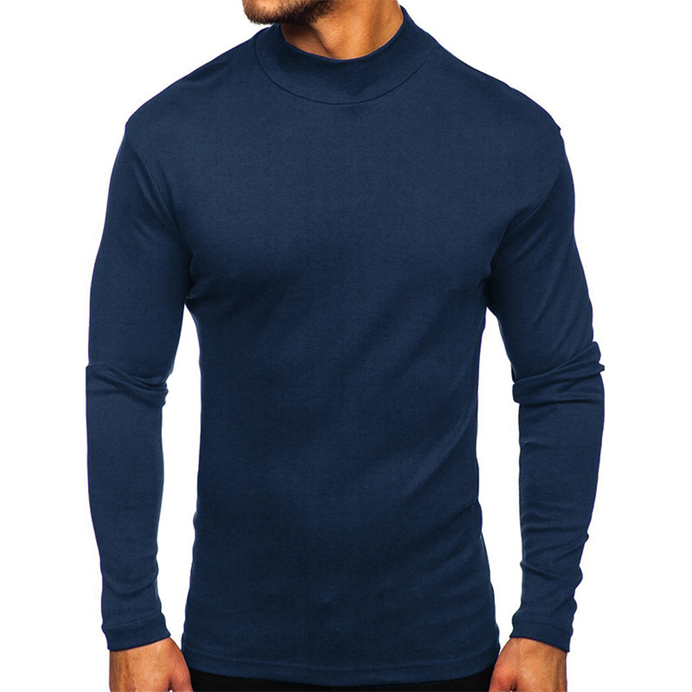 Men's Autumn and Winter Basic Thickened Warm Long Sleeve T-Shirt