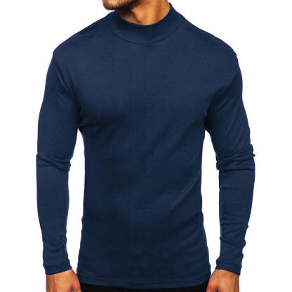 Men's Autumn and Winter Basic Thickened Warm Long Sleeve T-Shirt