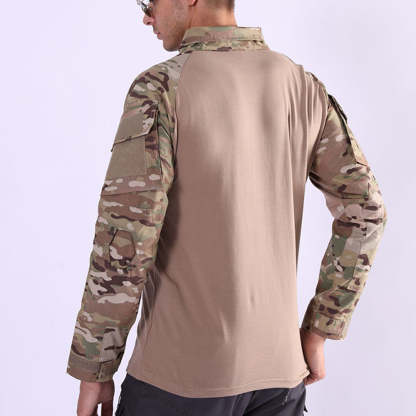 Men's Camo Uniform Tactical Long Sleeve