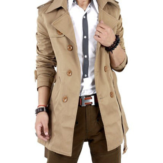2022 New Men's Slim Solid Color Long Sleeve Windbreaker
