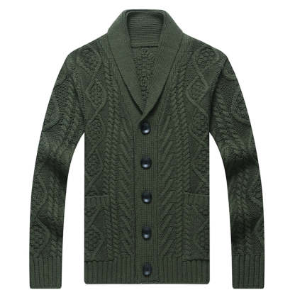 New Men's Fashion Knitted Loose Cardigan