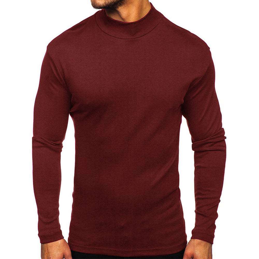 Men's Autumn and Winter Basic Thickened Warm Long Sleeve T-Shirt
