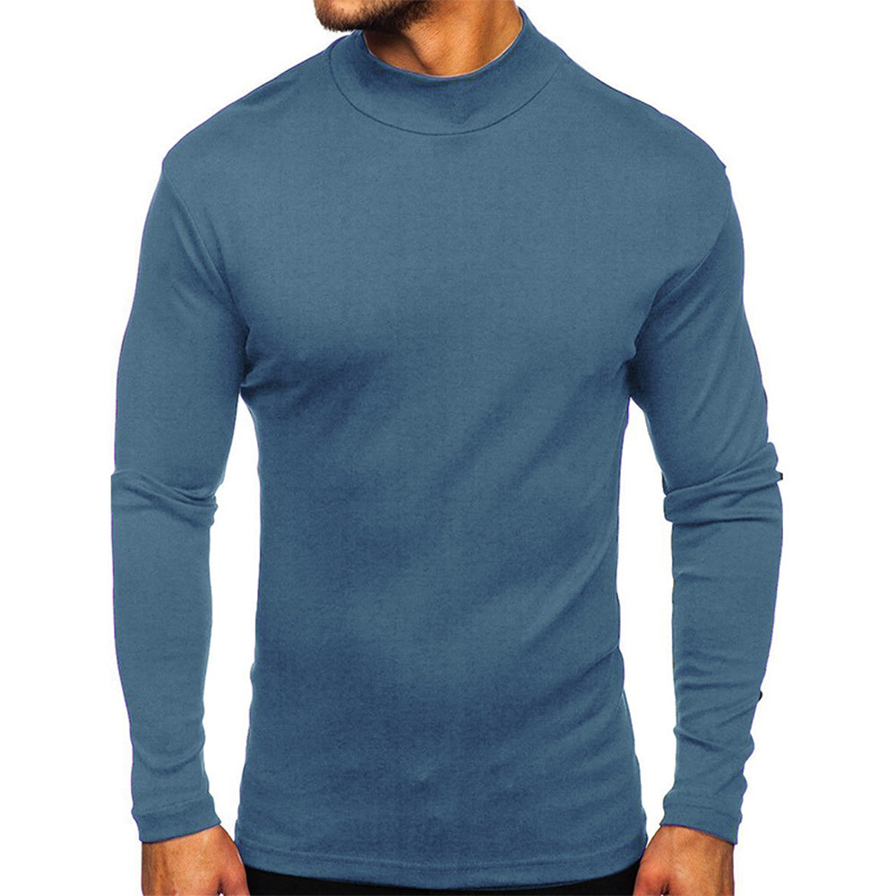 Men's Autumn and Winter Basic Thickened Warm Long Sleeve T-Shirt