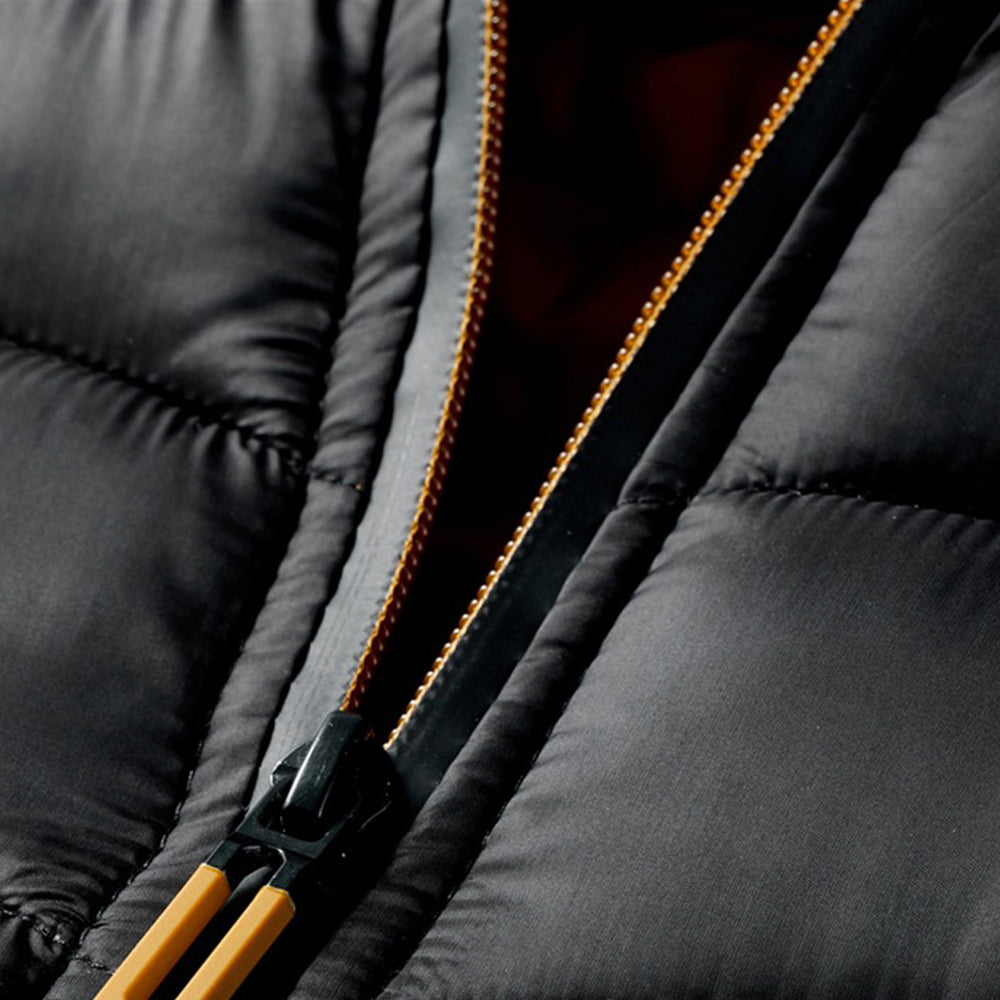 Men's winter simple casual hooded cotton coat