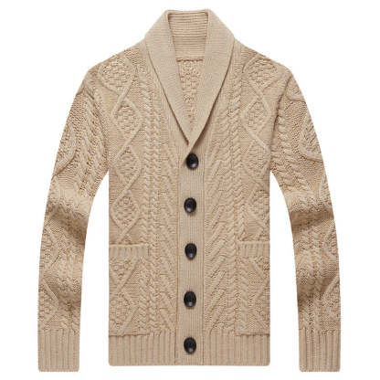 New Men's Fashion Knitted Loose Cardigan
