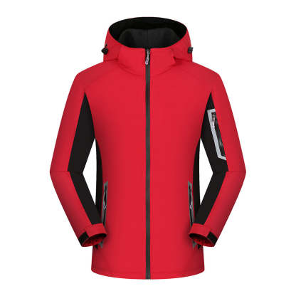Fleece-lined outdoor reflective jacket