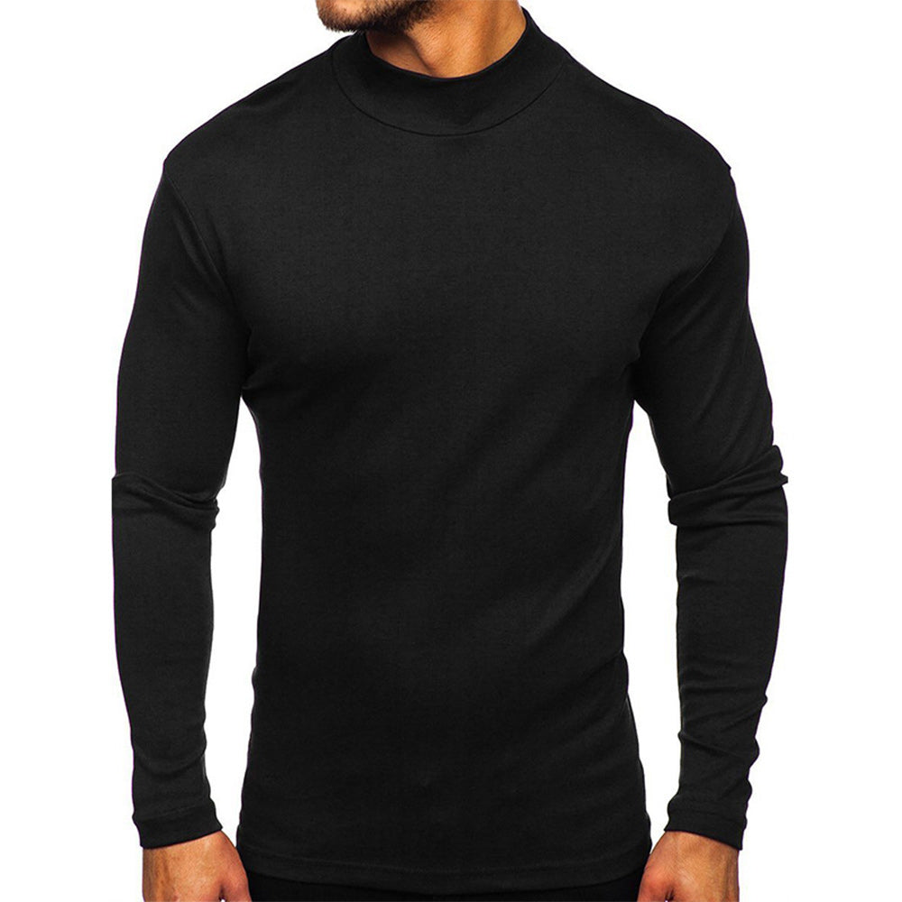 Men's Autumn and Winter Basic Thickened Warm Long Sleeve T-Shirt