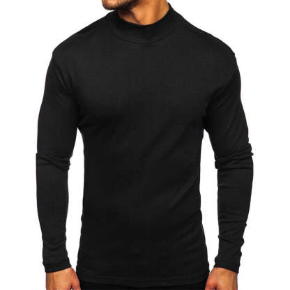Men's Autumn and Winter Basic Thickened Warm Long Sleeve T-Shirt