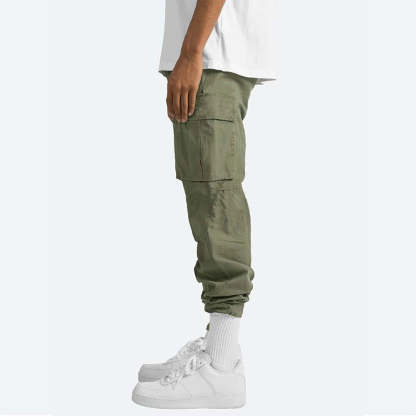 Men's Drawstring Multi Pocket Cargo Pants