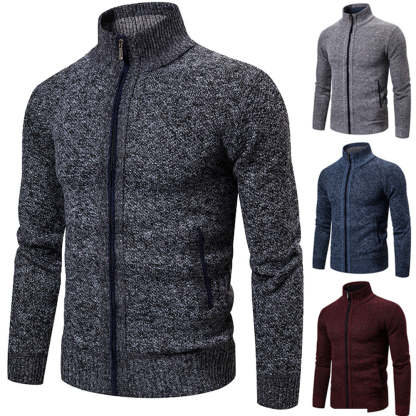 Men's slim knit cardigan