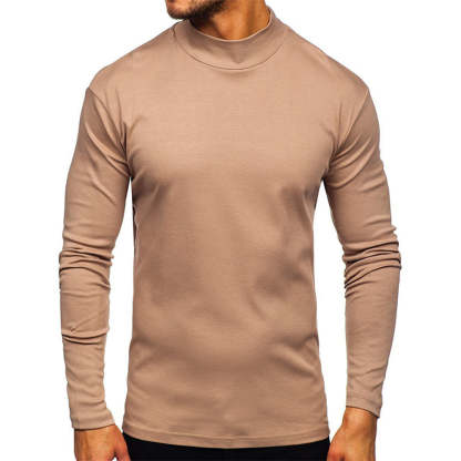 Men's Autumn and Winter Basic Thickened Warm Long Sleeve T-Shirt