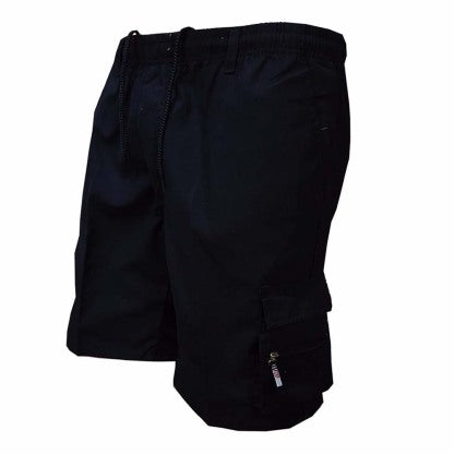 Men Cargo Shorts Casual Summer Drawstring Classic Stretch Short Pants with Pockets