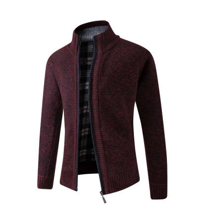 Men's slim knit cardigan