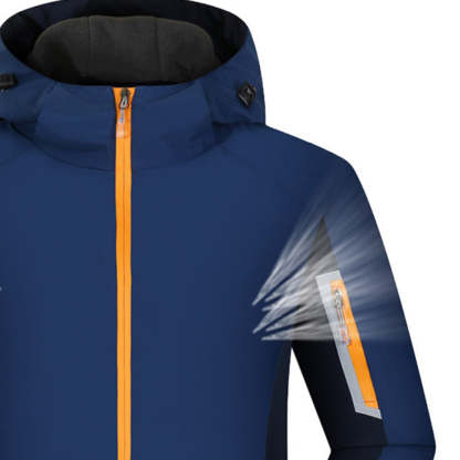 Fleece-lined outdoor reflective jacket