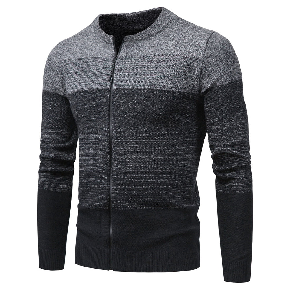Men's Fashion Motley Knit Sweater Cardigan