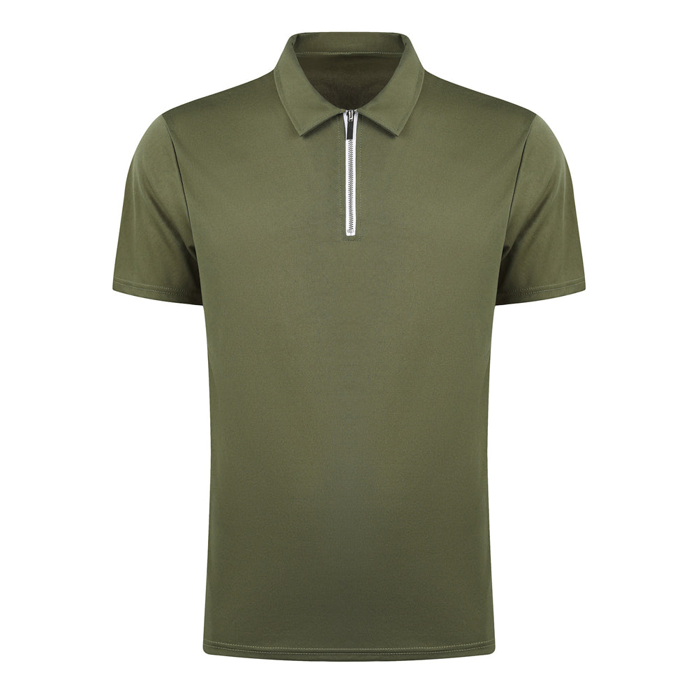 Summer men's polo shirt solid color short-sleeved lapel t-shirt