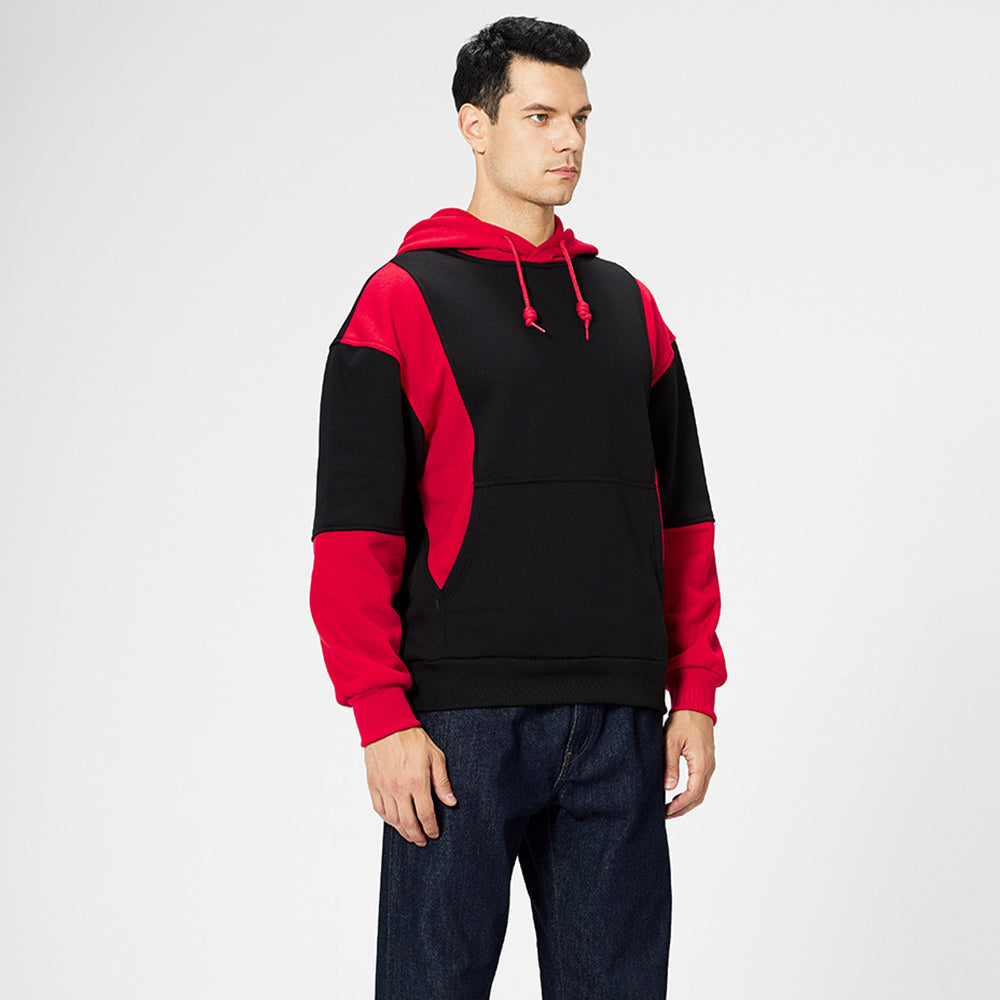 New Fashion Colorblock Men's Trendy Hoodie