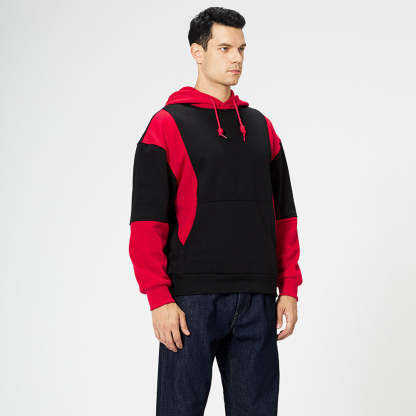 New Fashion Colorblock Men's Trendy Hoodie