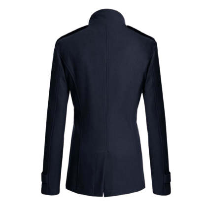 New Men's Fashion Lapel Business Button Casual Windbreaker